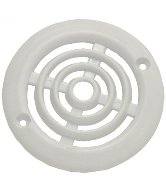 Grille de ventilation en applique pour contre cloison - Plastique - Ronde - 64 mm- DMO