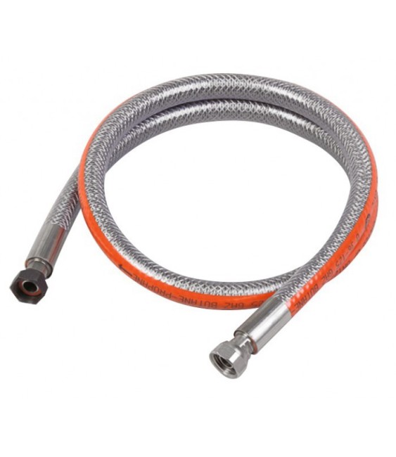 Tuyau flexible inox pour butane ou propane - 1.5 M - EUROGAZ