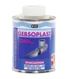Colle en gel pour raccords en PVC rigide - Gebsoplat - 500 ml - GEB