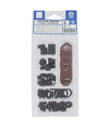 Coffret de 112 joints pour robinet - Assortiment de 19 références - GRIPP