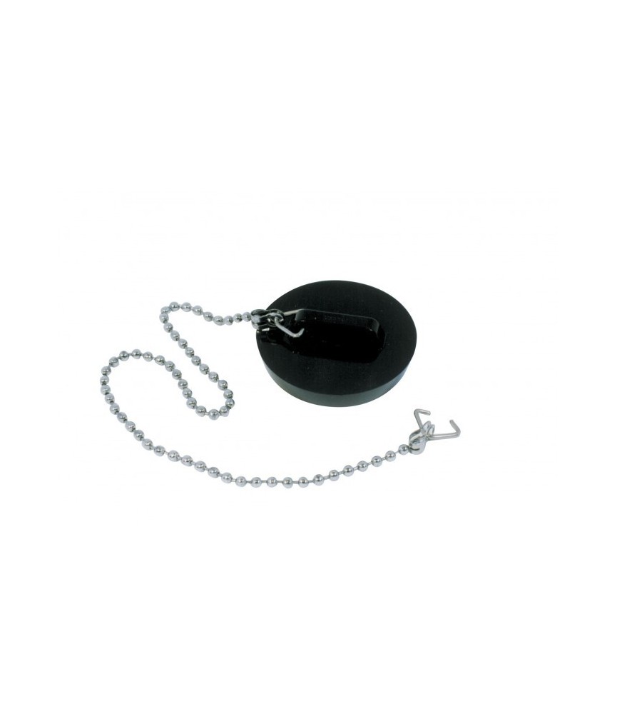 Bouchon en PVC avec chaînette de 30 cm - 55 x 58 mm - NEPTUNE