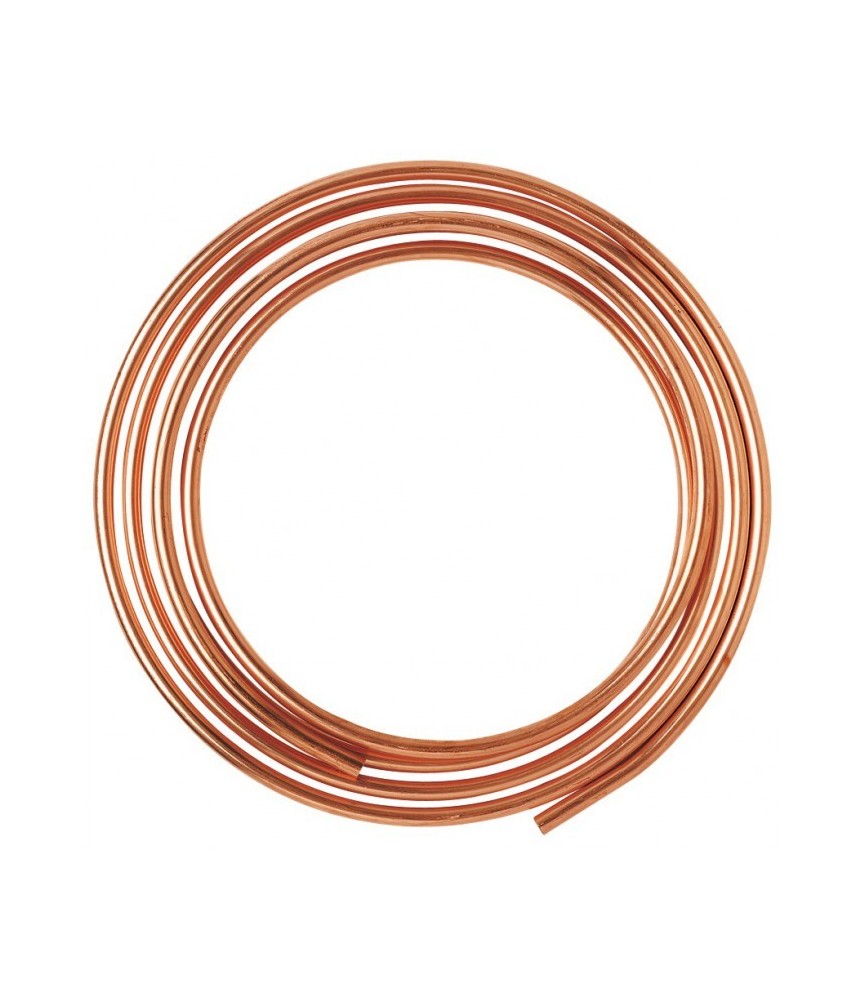 Tube d'alimentation recuit en cuivre - 5 M - 10 x 12 mm Tube d'alimentation recuit en cuivre - 5 M - 10 x 12 mm
