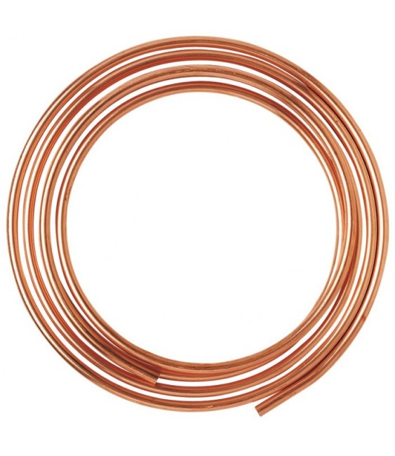Tube d'alimentation recuit en cuivre - 5 M - 12 x 14 mm