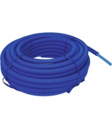 Tube polyéthylène réticulé gaine (P.E.R) - Bleu - 25 M - 13 x 16 mm