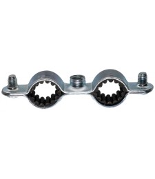 Collier de fixation double isophonique - 12 mm - Lot de 5 - FIX'PRO