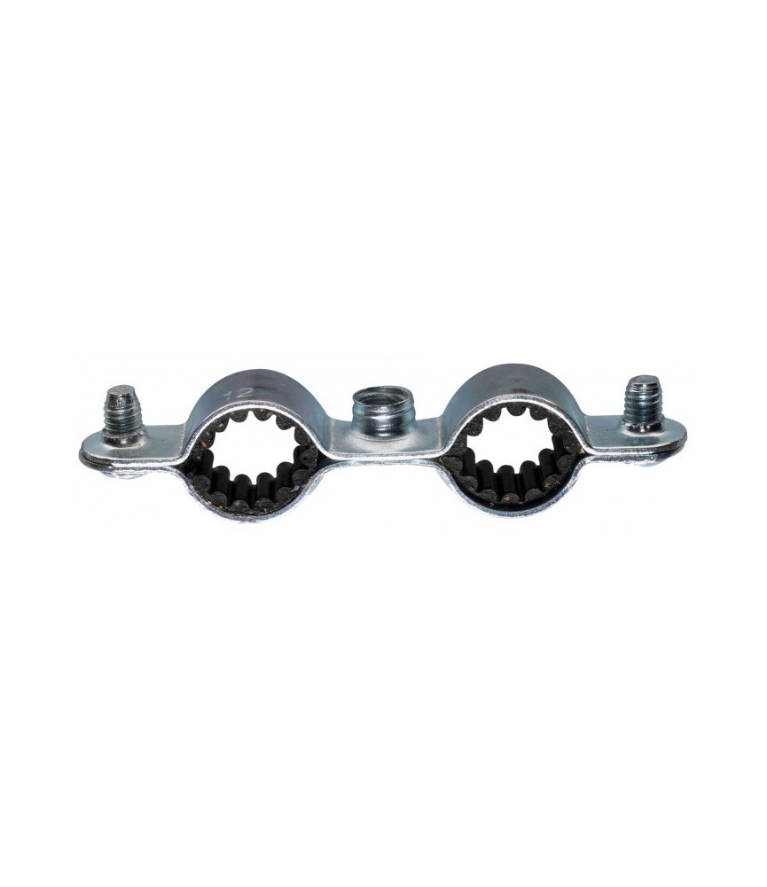 Collier de fixation double isophonique - 12 mm - Lot de 5 - FIX'PRO Collier de fixation double isophonique - 12 mm - Lot de 5 - FIX'PRO
