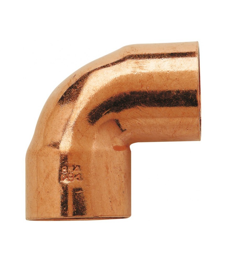 Coude en cuivre - A souder - 90° petit rayon - Mâle / Femelle - 12 mm - RACCORDS Coude en cuivre - A souder - 90° petit rayon - Mâle / Femelle - 12 mm - RACCORDS