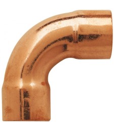 Coude en cuivre - A souder - 90° grand rayon - Femelle / Femelle - 10 mm - RACCORDS