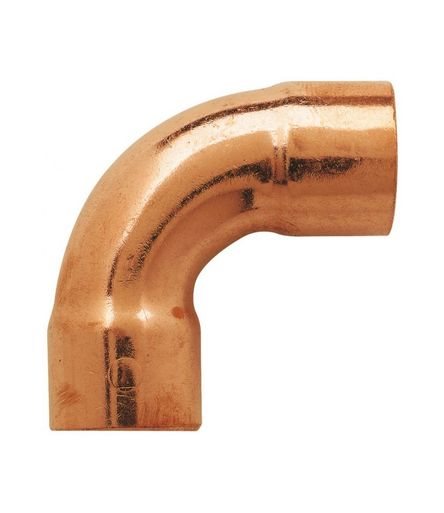 Coude en cuivre - A souder - 90° grand rayon - Femelle / Femelle - 18 mm - RACCORDS Coude en cuivre - A souder - 90° grand rayon - Femelle / Femelle - 18 mm - RACCORDS