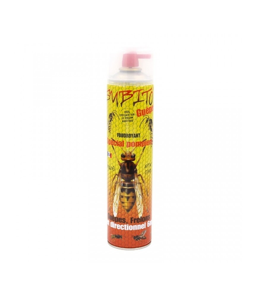 Répulsif Guêpes et Frelons - Haute pression - Spécial pompiers - 600 ml - SUBITO