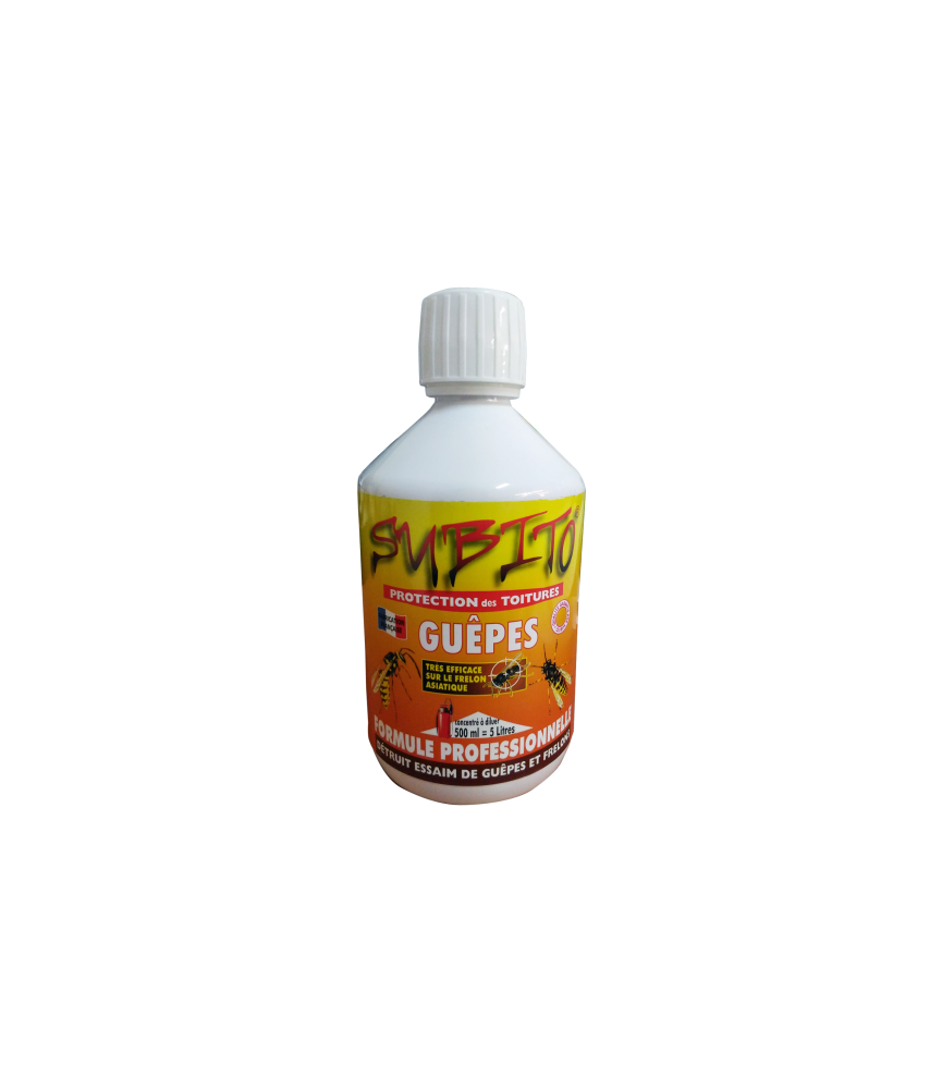 Répulsif concentré contres les guêpes/ frelons - Spécial toitures - 500 ml - SUBITO