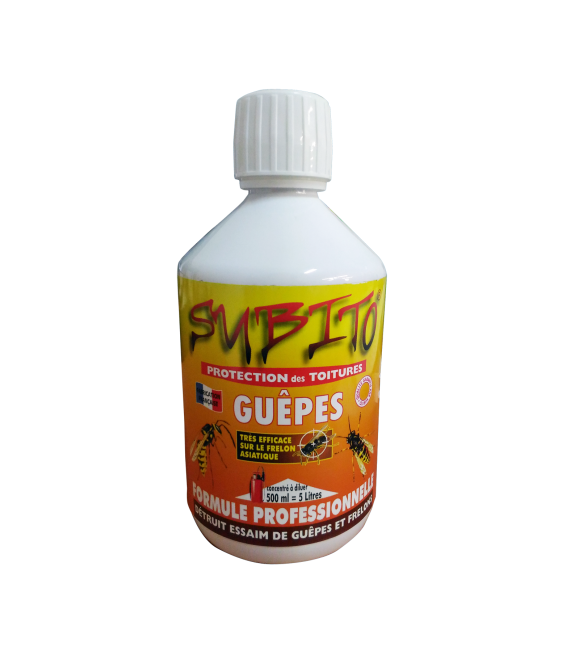 Répulsif concentré contres les guêpes/ frelons - Spécial toitures - 500 ml - SUBITO