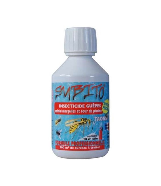 Répulsif concentré pour guêpes spécial piscine et pergolas - Tensioline - 250 ml - SUBITO