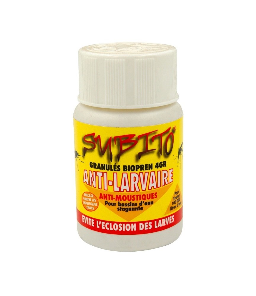 Granulés anti larvaires moustiques - 50 Grs - SUBITO
