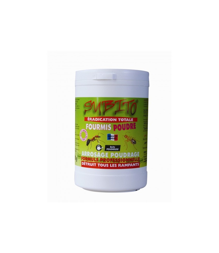 Poudre à fourmis - Poudrage et arrosage - 400 Grs - SUBITO Poudre à fourmis - Poudrage et arrosage - 400 Grs - SUBITO