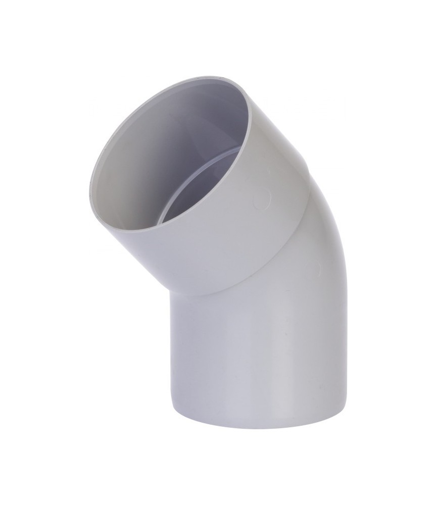 Coude 45° Mâle / Femelle - 80 mm - Gris - GIRPI Coude 45° Mâle / Femelle - 80 mm - Gris - GIRPI