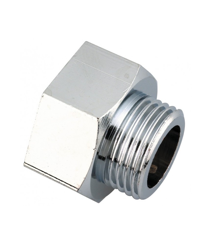 Réduction femelle / mâle chromé - 15 x 21 - 12 x 17 mm - RACCORDS
