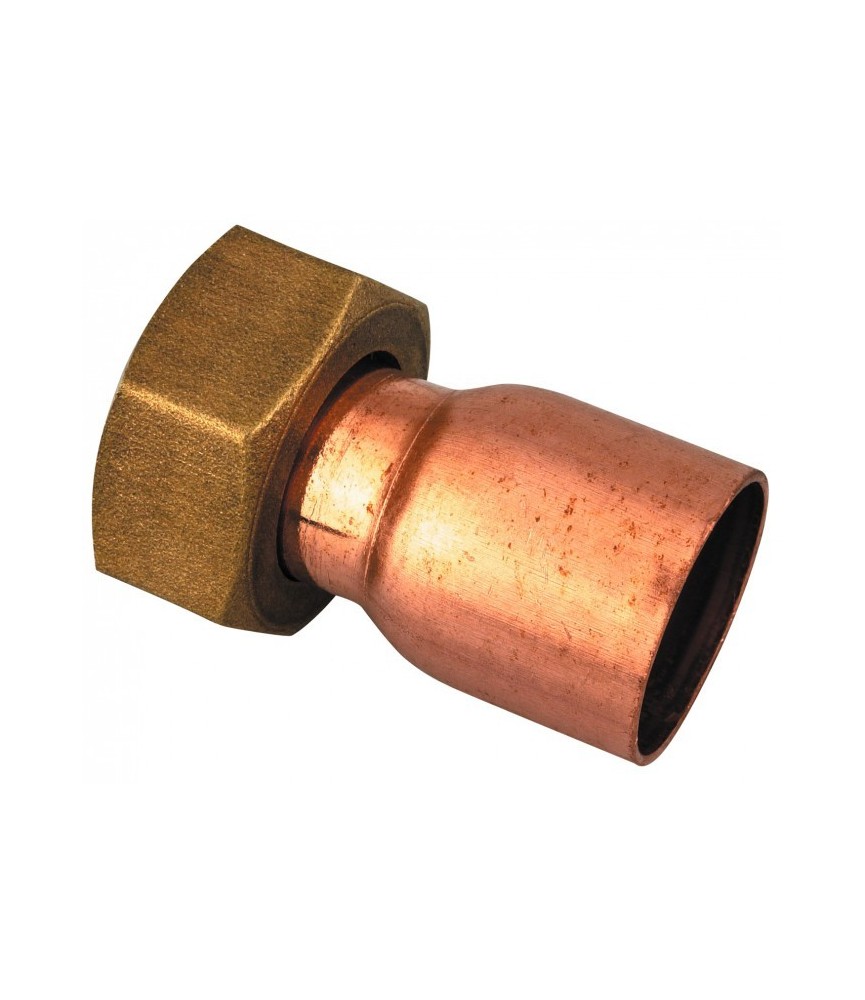 Douille droite à joint plat - Filetage 15 x 21 mm - Diamètre 14 mm - RACCORDS