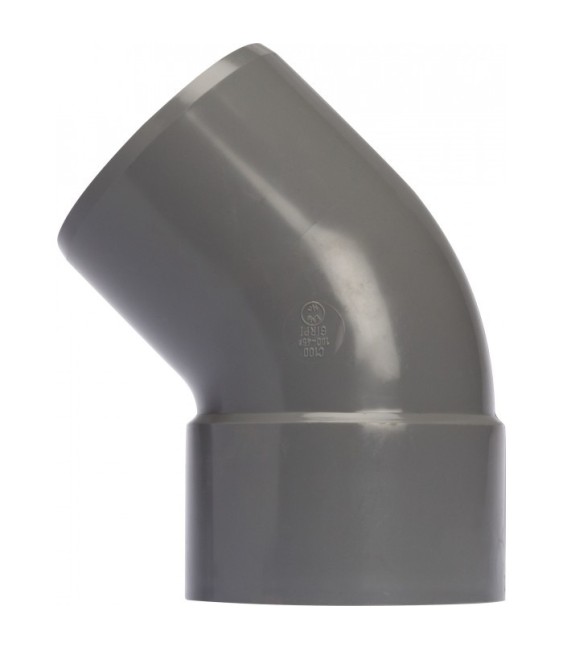 Coude à 45° Mâle / Femelle -  125 mm - GIRPI