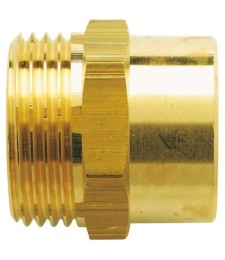 Manchon mâle fileté collet battu -  10 mm - 15 x 21 mm - RACCORDS