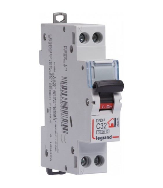 Disjoncteur DNX unipolaire + neutre - Type C - 32 A - LEGRAND