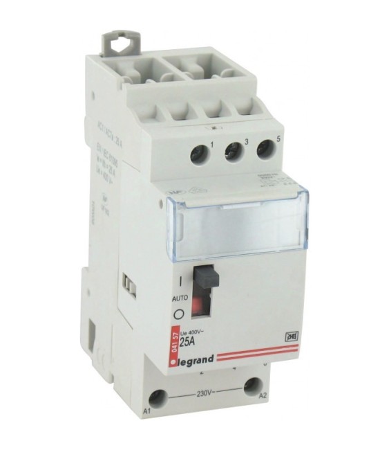 Contacteur Tarif heures creuses - 3 contacts à fermeture - 25 A - 2 modules - LEGRAND