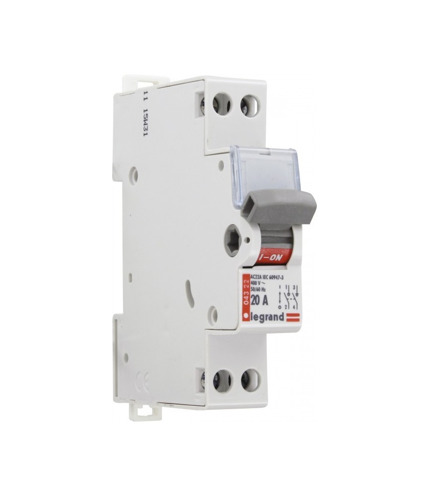 Interrupteur différentiel à bascule - 20 A - Bipolaire 400 V - LEGRAND