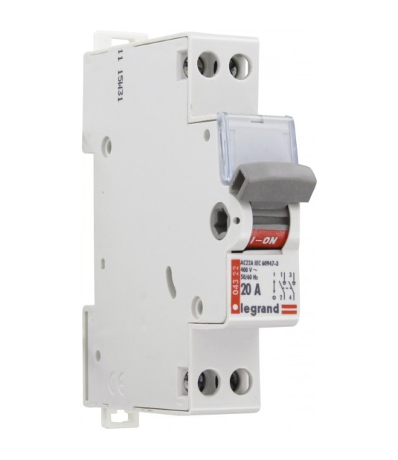 Interrupteur différentiel à bascule - 20 A - Bipolaire 400 V - LEGRAND