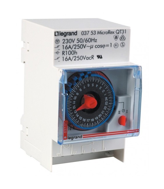 Horloge à cadran analogique - 3 modules - 16 A - LEGRAND