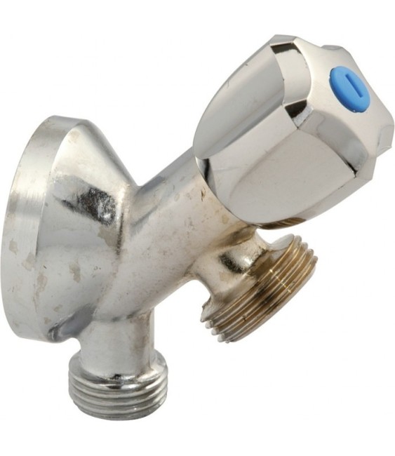 Robinet applique pour machine à laver - Chromé - NEPTUNE