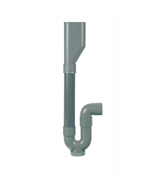 Siphon en PVC double entrée - Sortie horizontale -  40 mm - NEPTUNE
