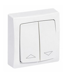 Interrupteur individuel de volets roulants Appareillage Saillie - Blanc - 10 A - LEGRAND