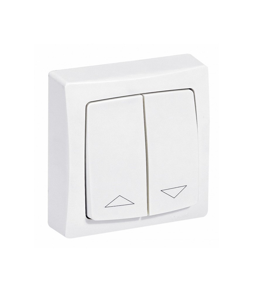 Interrupteur individuel de volets roulants Appareillage Saillie - Blanc - 10 A - LEGRAND Interrupteur individuel de volets roulants Appareillage Saillie - Blanc - 10 A - LEGRAND