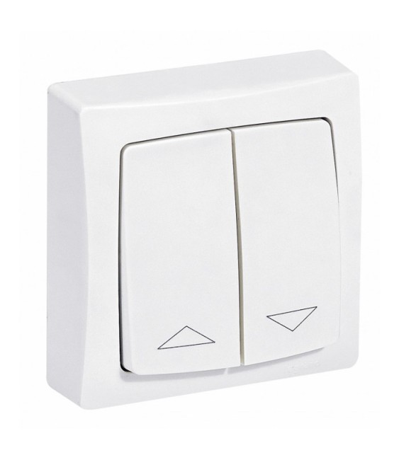 Interrupteur individuel de volets roulants Appareillage Saillie - Blanc - 10 A - LEGRAND
