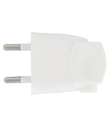 Fiche Mâle 6A - 2P Plastique - Blanc - DHOME