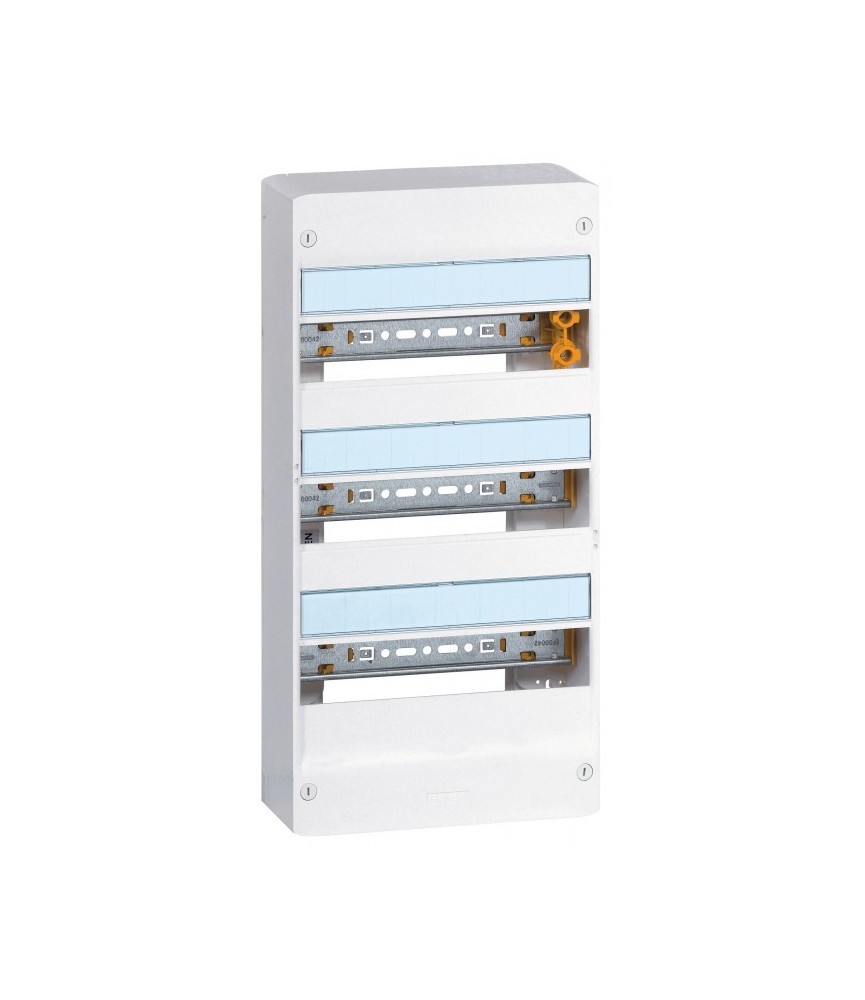 Coffret à équiper - 3 rangées 13 modules - 500 x 250 x 103,5 mm - avec borniers - LEGRAND Coffret à équiper - 3 rangées 13 modules - 500 x 250 x 103,5 mm - avec borniers - LEGRAND