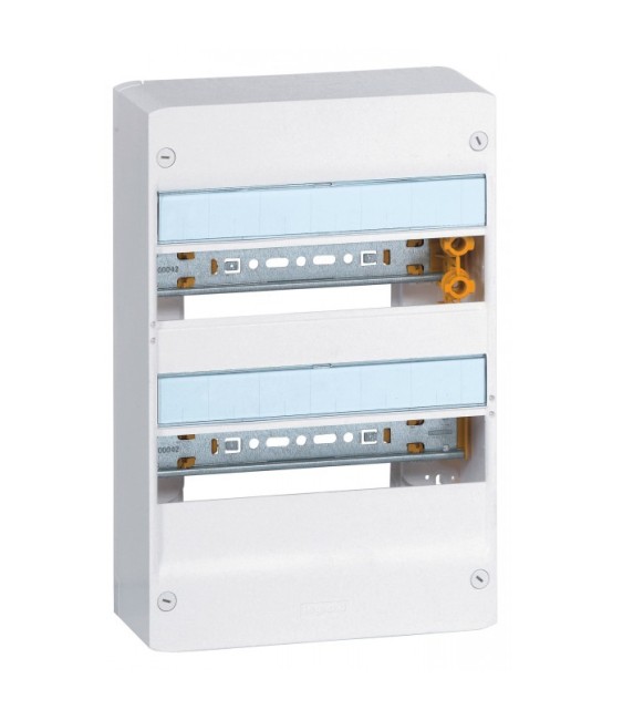 Coffret à équiper - 2 rangées 13 modules - 375 x 250 x 103,5 mm - avec borniers - LEGRAND
