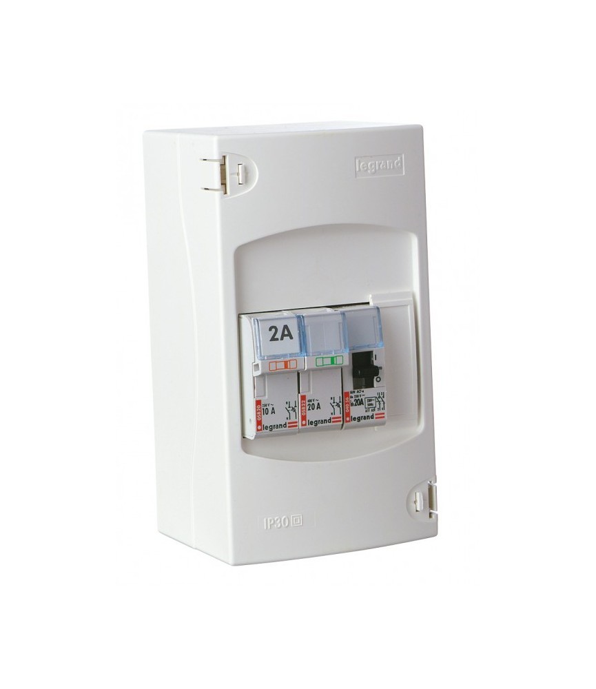 Tableau de commande automatique de chauffe-eau - 2 disjoncteurs + 1 contacteur - LEGRAND Tableau de commande automatique de chauffe-eau - 2 disjoncteurs + 1 contacteur - LEGRAND