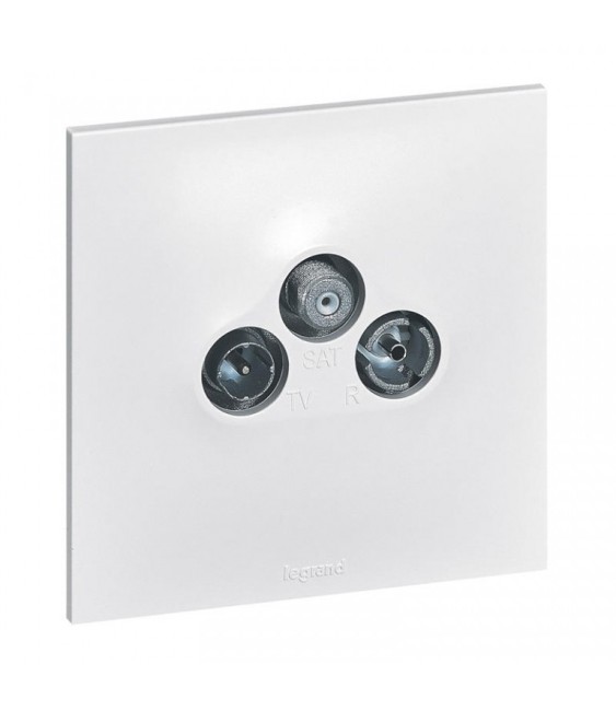 Prise TV-FM-SAT Neptune - Blanc - LEGRAND