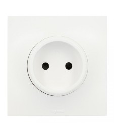 Prise de courant sans terre Neptune - 16 A - Blanc - LEGRAND
