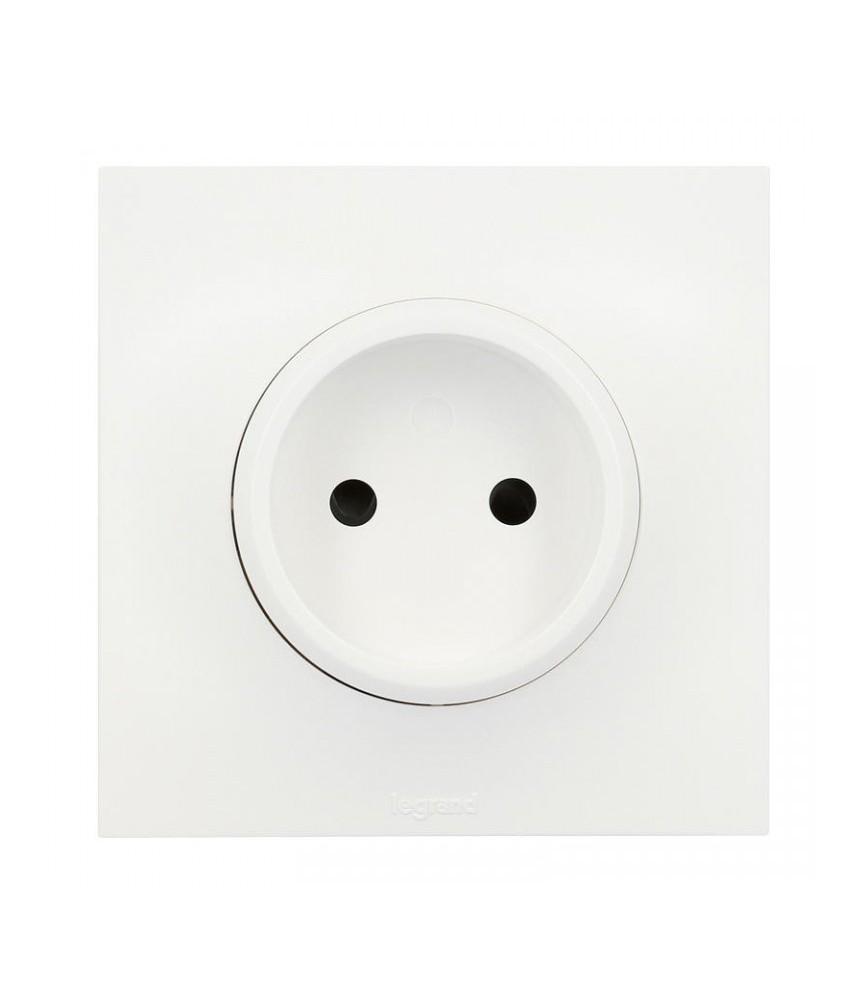 Prise de courant sans terre Neptune - 16 A - Blanc - LEGRAND Prise de courant sans terre Neptune - 16 A - Blanc - LEGRAND