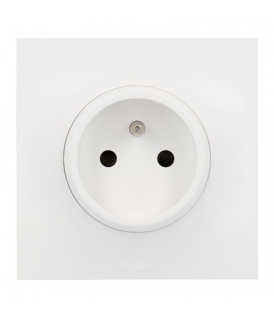 Prise de courant avec terre Neptune - 16 A - Blanc - LEGRAND