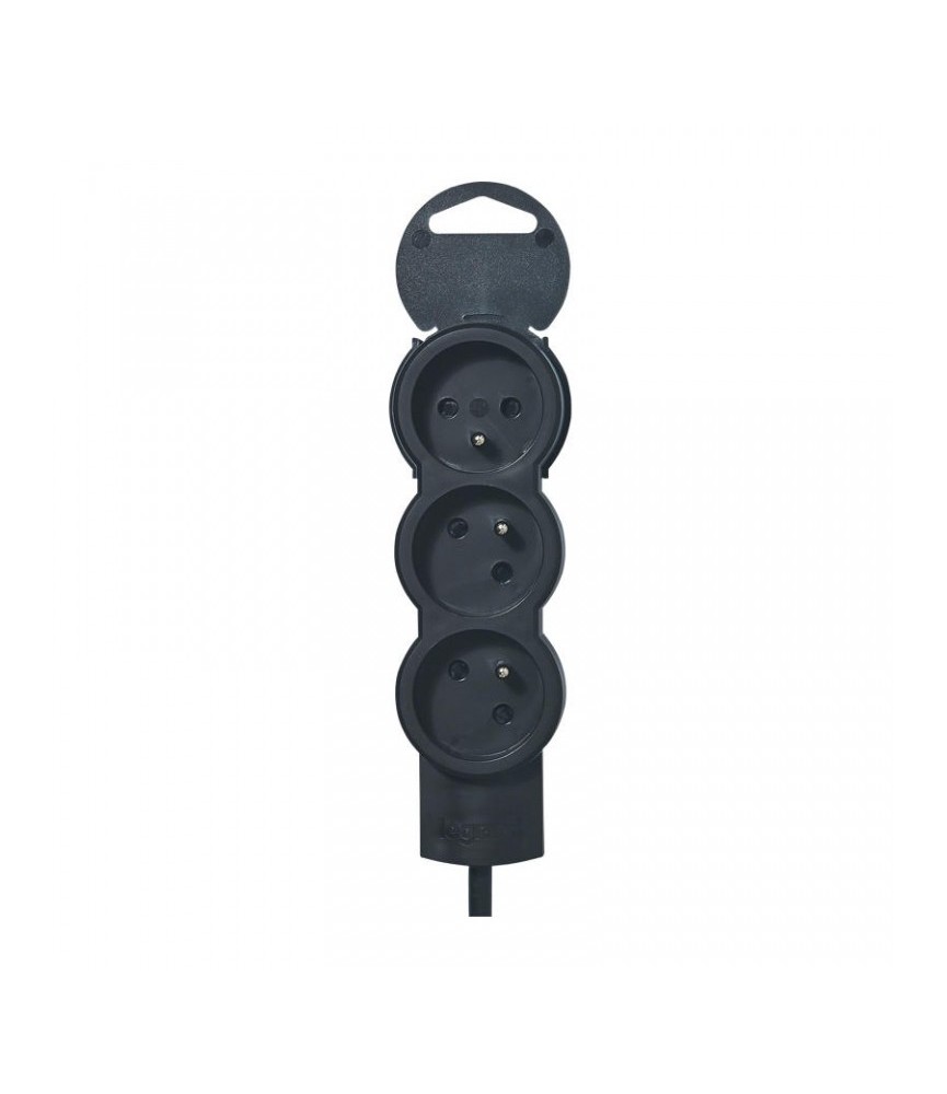 Rallonge 3 prises de courant - cordon 1,5 m - Noir - LEGRAND Rallonge 3 prises de courant - cordon 1,5 m - Noir - LEGRAND