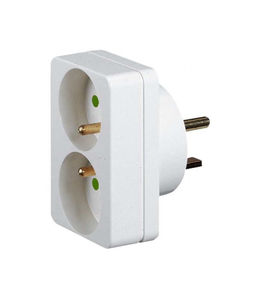 Adaptateur pour prise 20 A - pour branchement 2 fiches 16 - LEGRAND Adaptateur pour prise 20 A - pour branchement 2 fiches 16 - LEGRAND