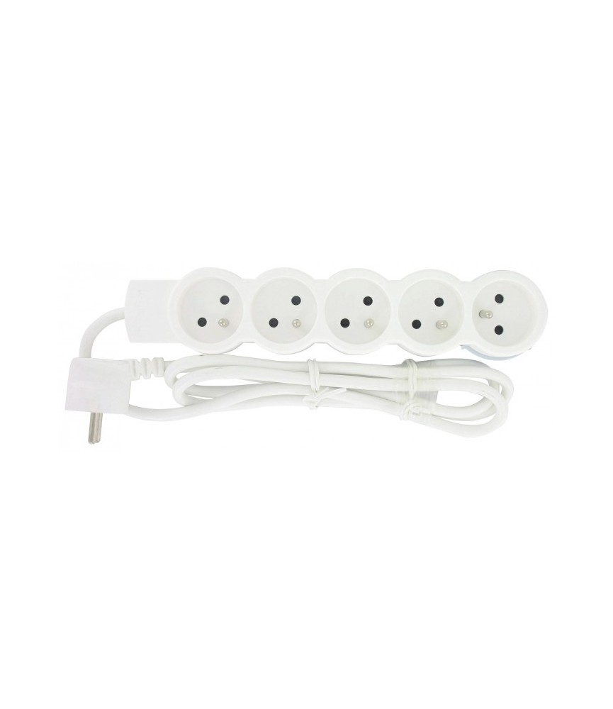 Rallonge 5 prises de courant - avec cordon 1,5 m - Blanc - LEGRAND Rallonge 5 prises de courant - avec cordon 1,5 m - Blanc - LEGRAND