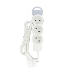 Rallonge 3 prises de courant - avec cordon 1,5 m - Blanc - LEGRAND