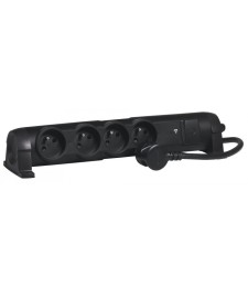 Rallonge connectée - 4 prises de courant - Aluminium - LEGRAND
