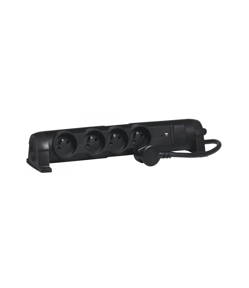 Rallonge connectée - 4 prises de courant - Aluminium - LEGRAND