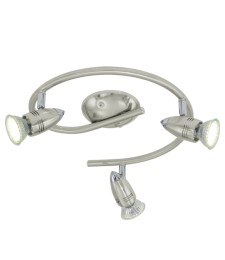 3 spots LED - Acier nickelé - 29.5 cm - Magnum - EGLO