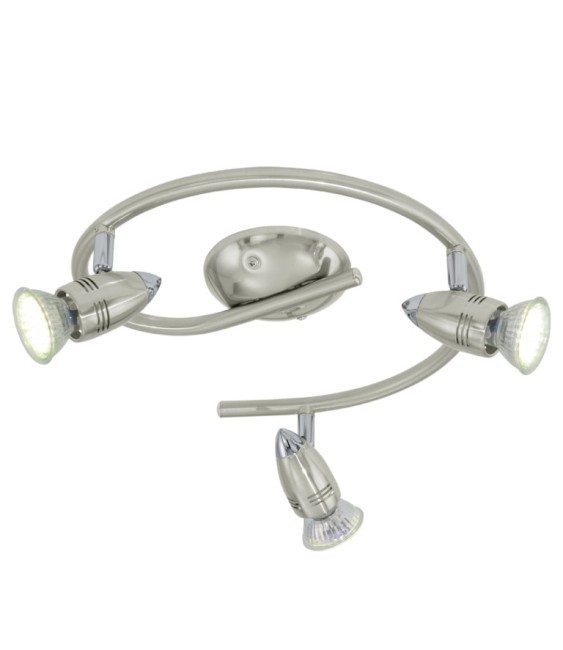 3 spots LED - Acier nickelé - 29.5 cm - Magnum - EGLO